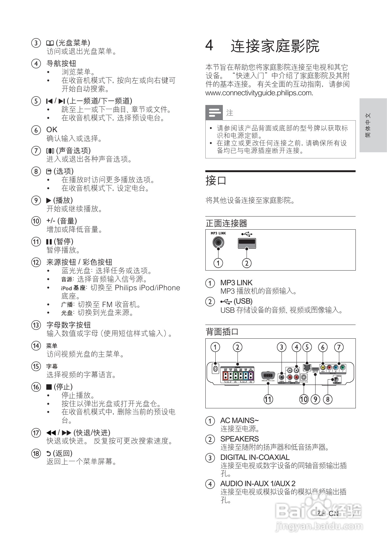 飞利浦HTS5560/93家庭影院使用说明书:[1]
