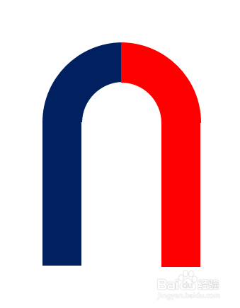 wps文档画马蹄形磁铁