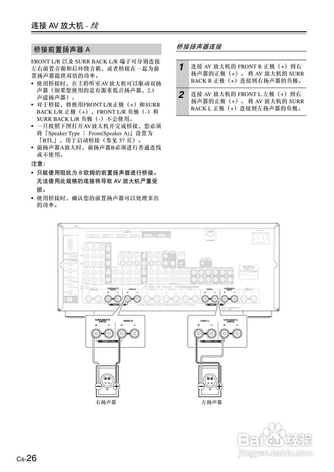 安桥AV放大机TX-SA876型使用说明书:[2]