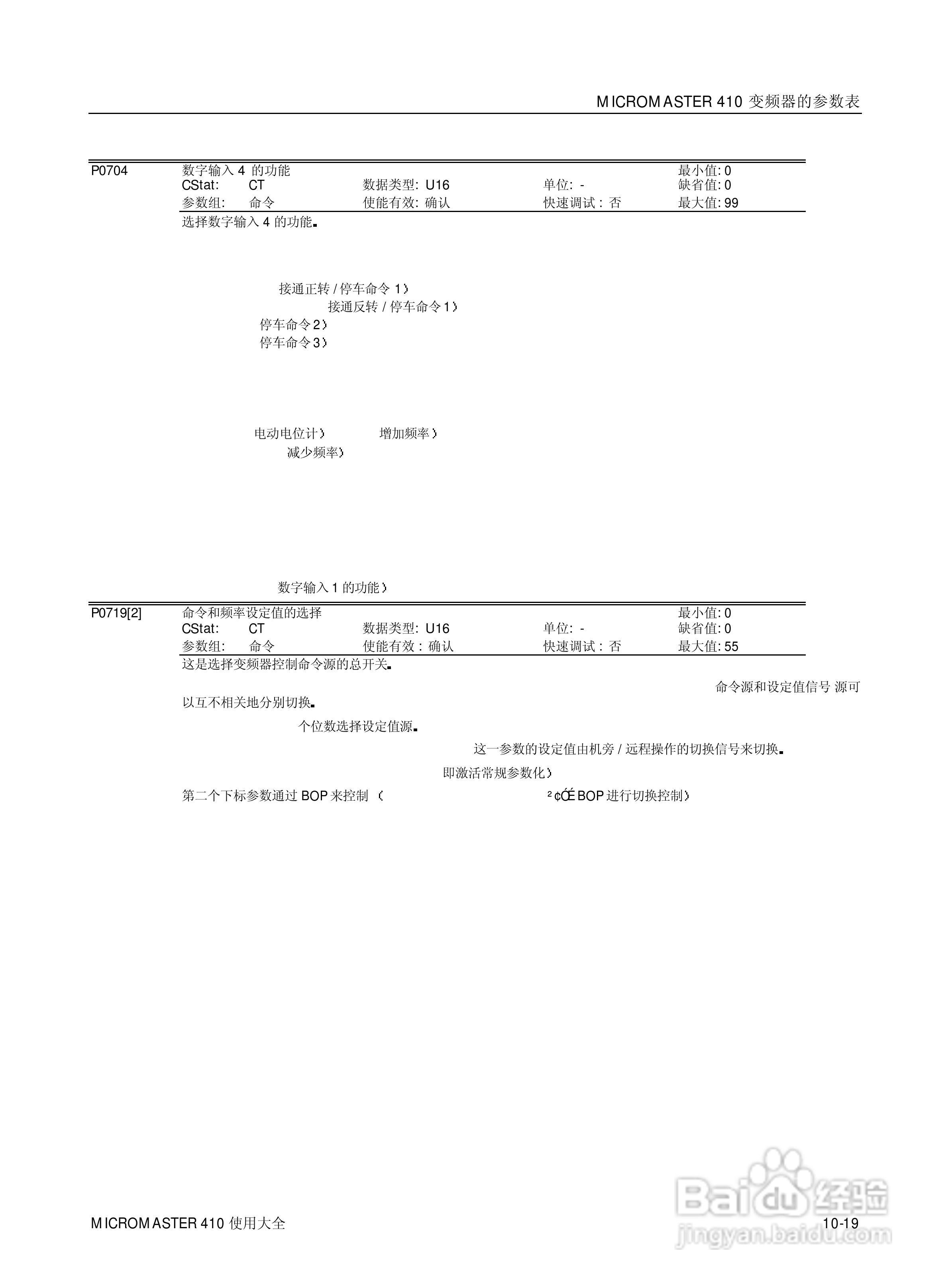 西门子MM410通用型变频器说明书:[11]