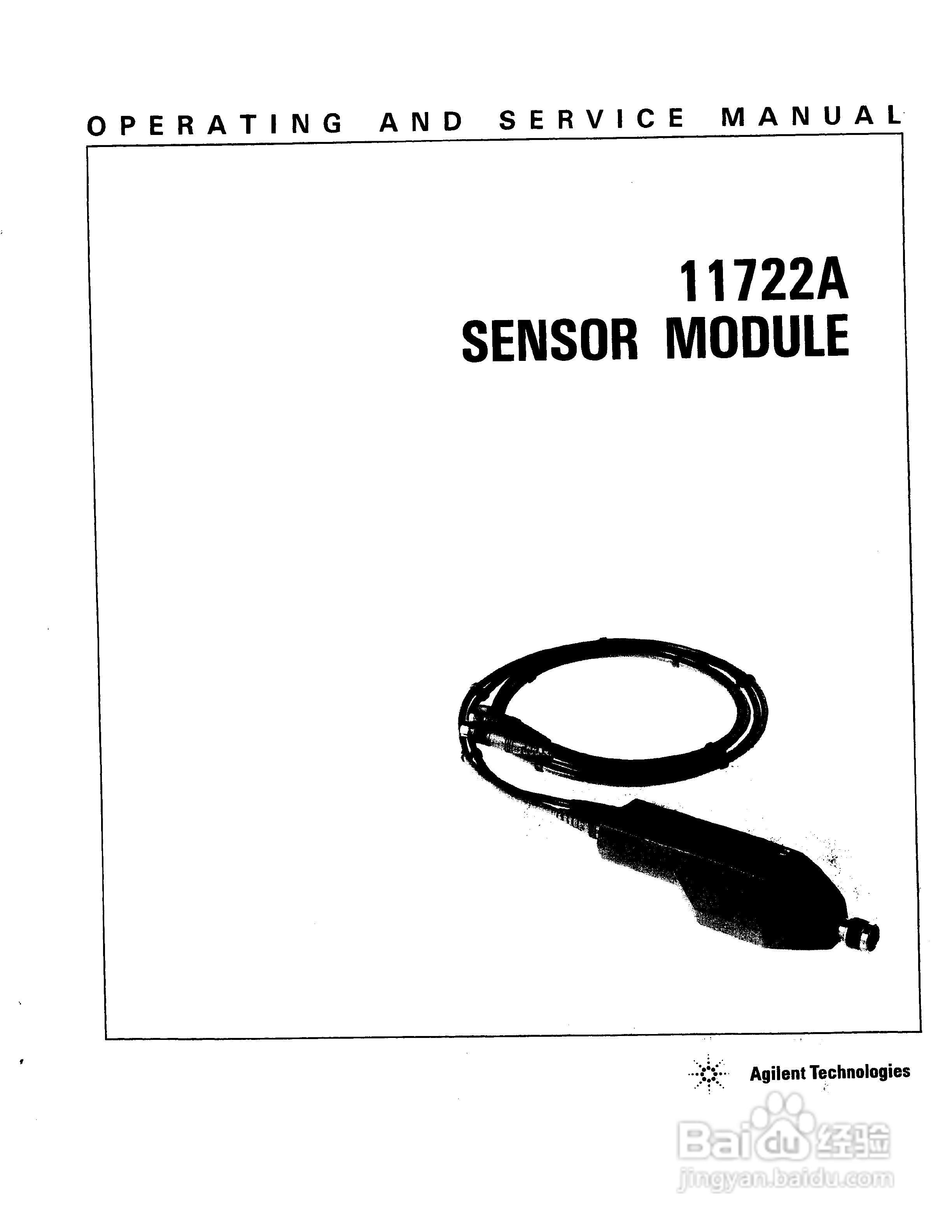 Agilent/HP 11722A传感器模块用户手册:[1]