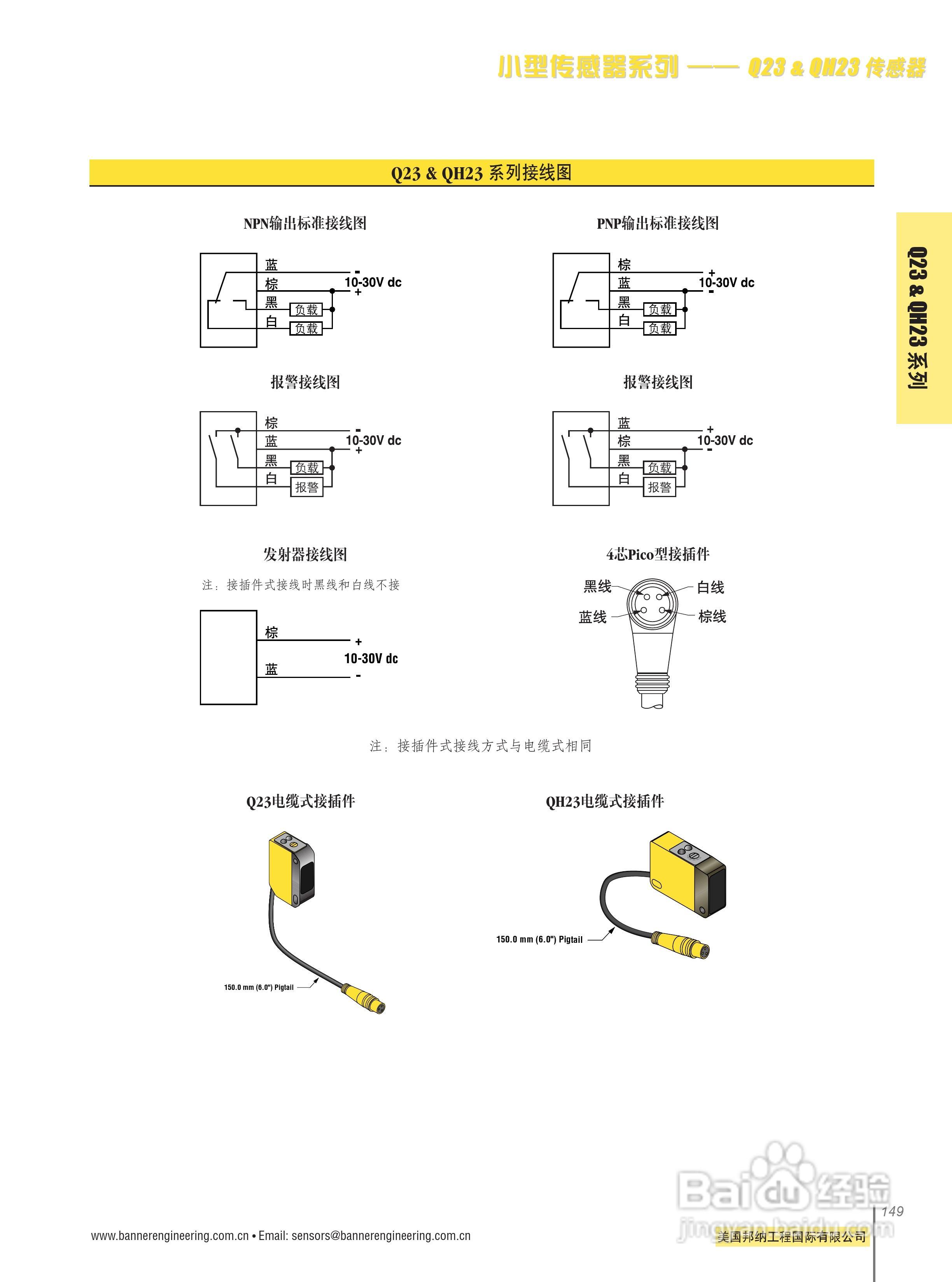Banner VS1RP5C20Q型小型传感器说明书:[6]