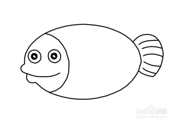 比目鱼的简笔画怎么画