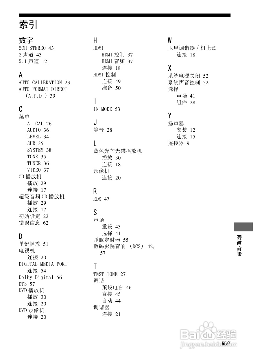索尼HT-SS2300家庭影院使用说明书:[4]