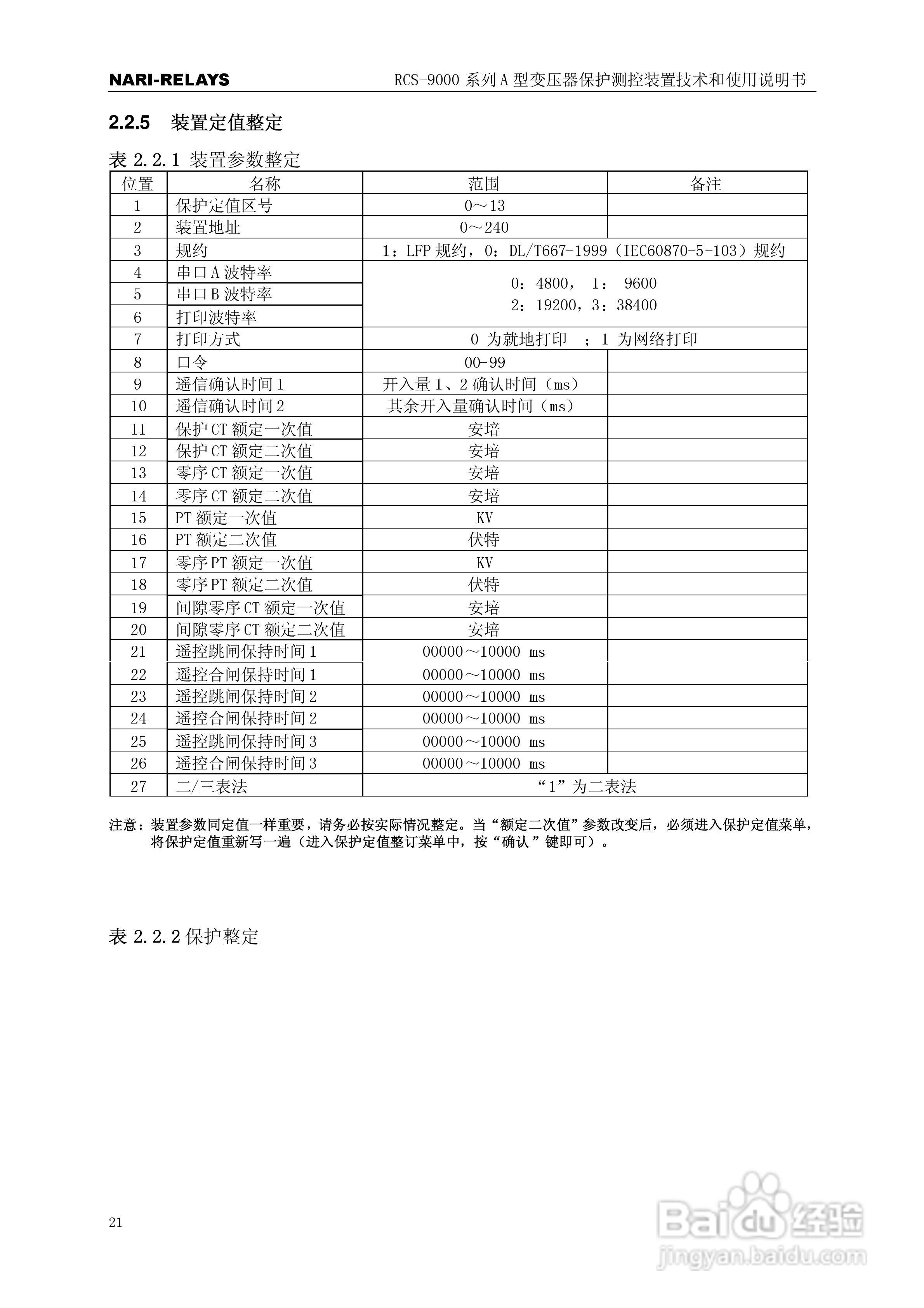RCS-9000系列A型变压器保护部分使用说明书:[3]
