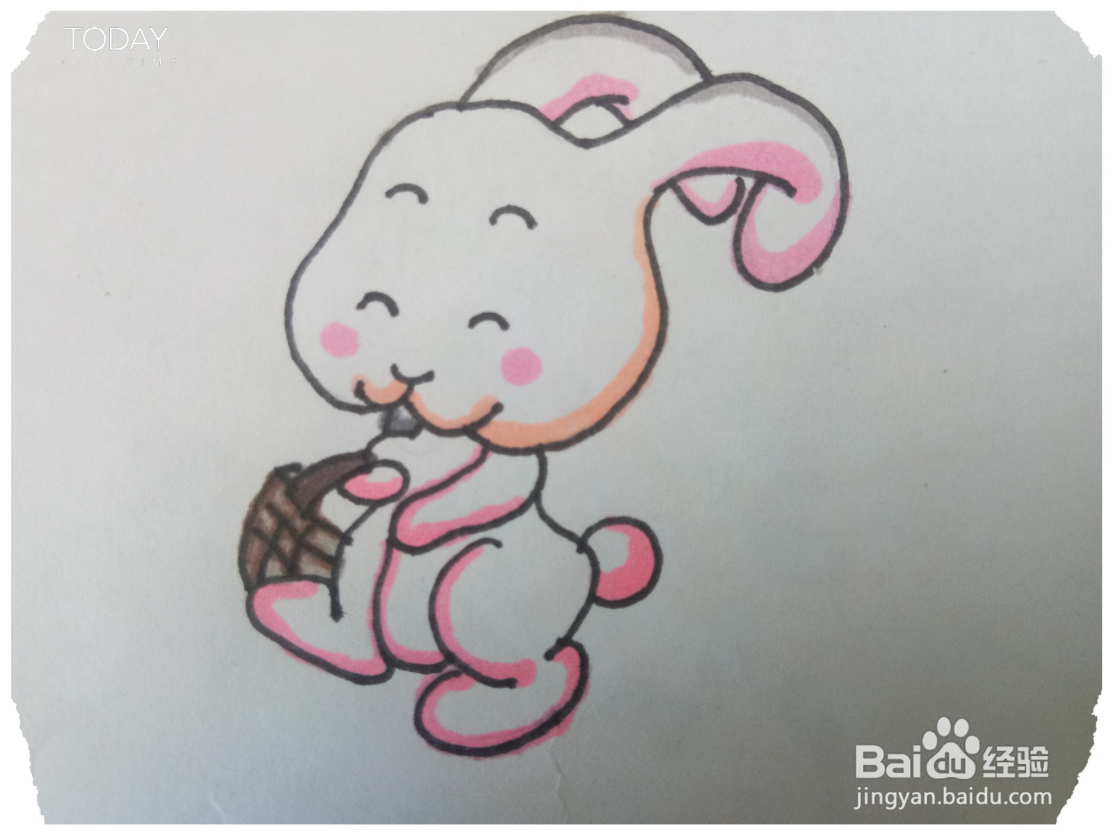 卡通小兔子怎么画？