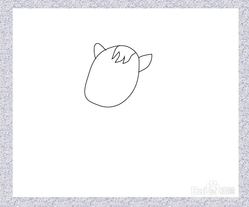 小毛驴简笔画怎么画