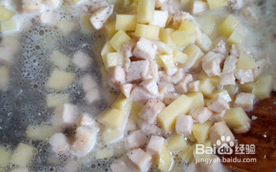 奶香咖喱鸡丁意面的制作方法