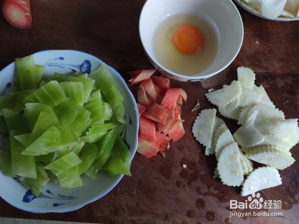 鸡蛋炒莴笋的烹饪