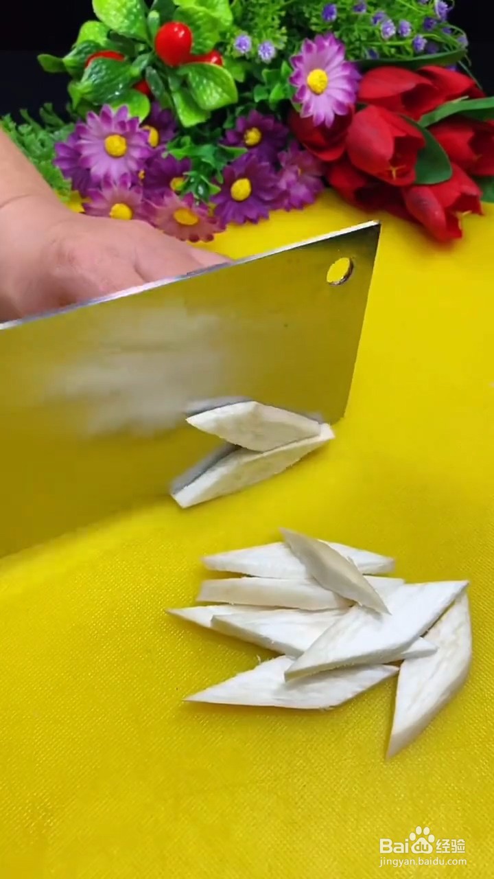 教你做土豆片烧杏鲍菇?