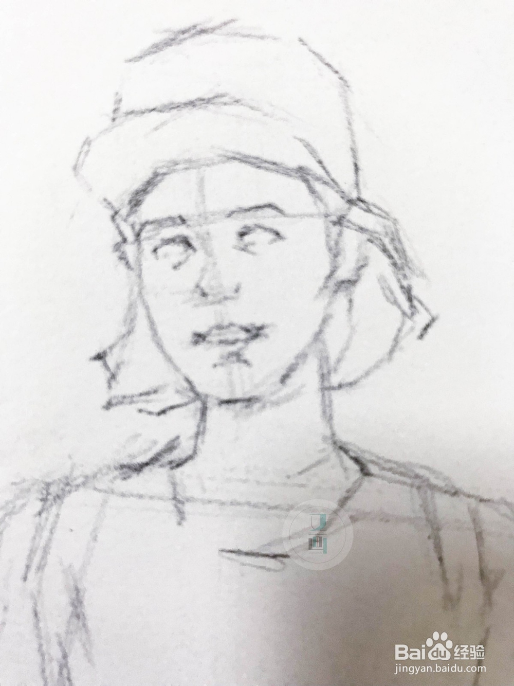 速写教程 | 正面站姿小姐姐