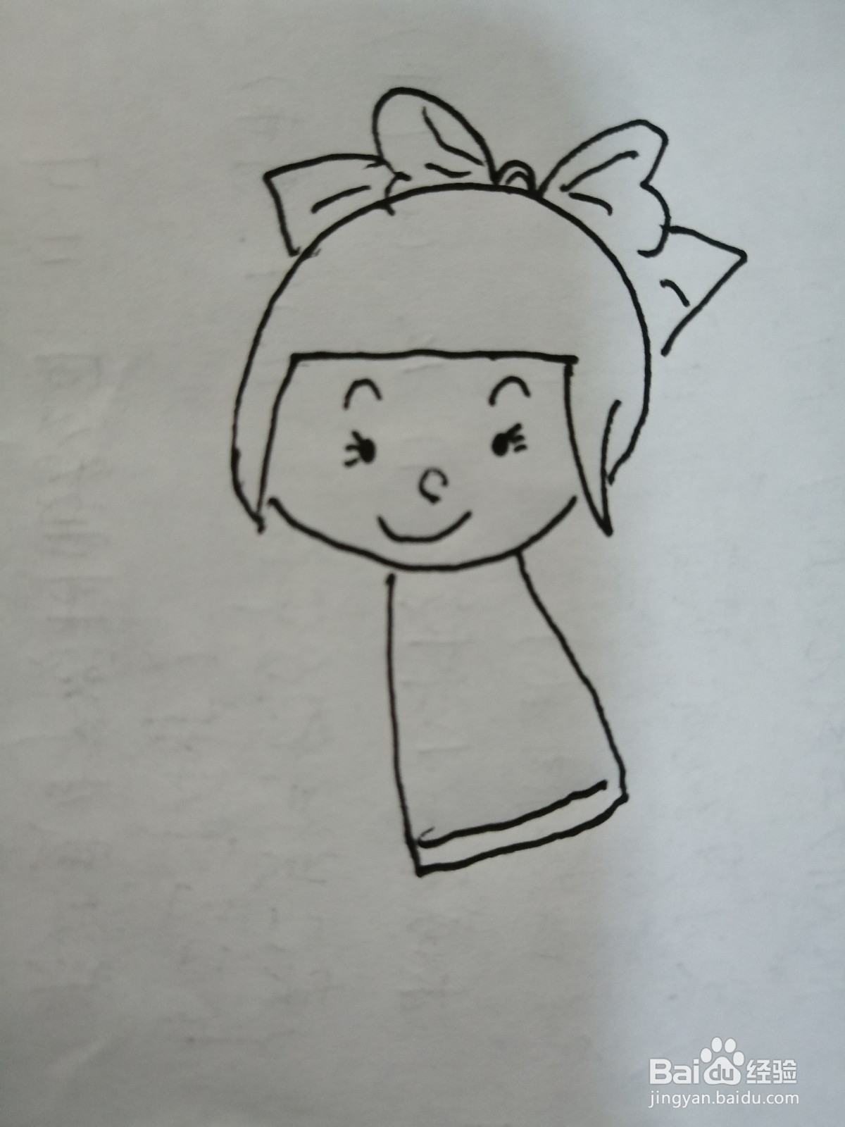 可爱的小女孩怎么画