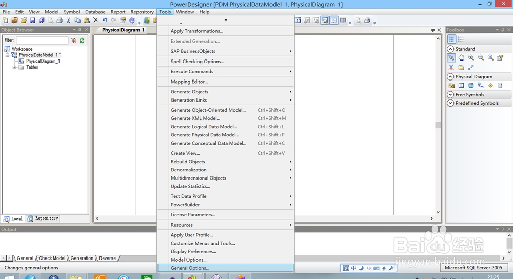 PowerDesigner使用：[1]Name首字母生成Code