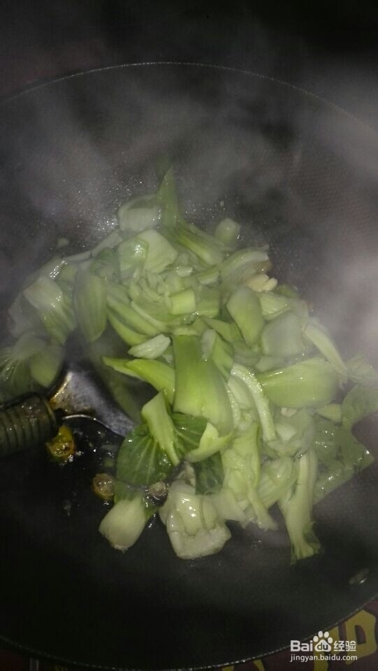 蒜香爆炒小油菜