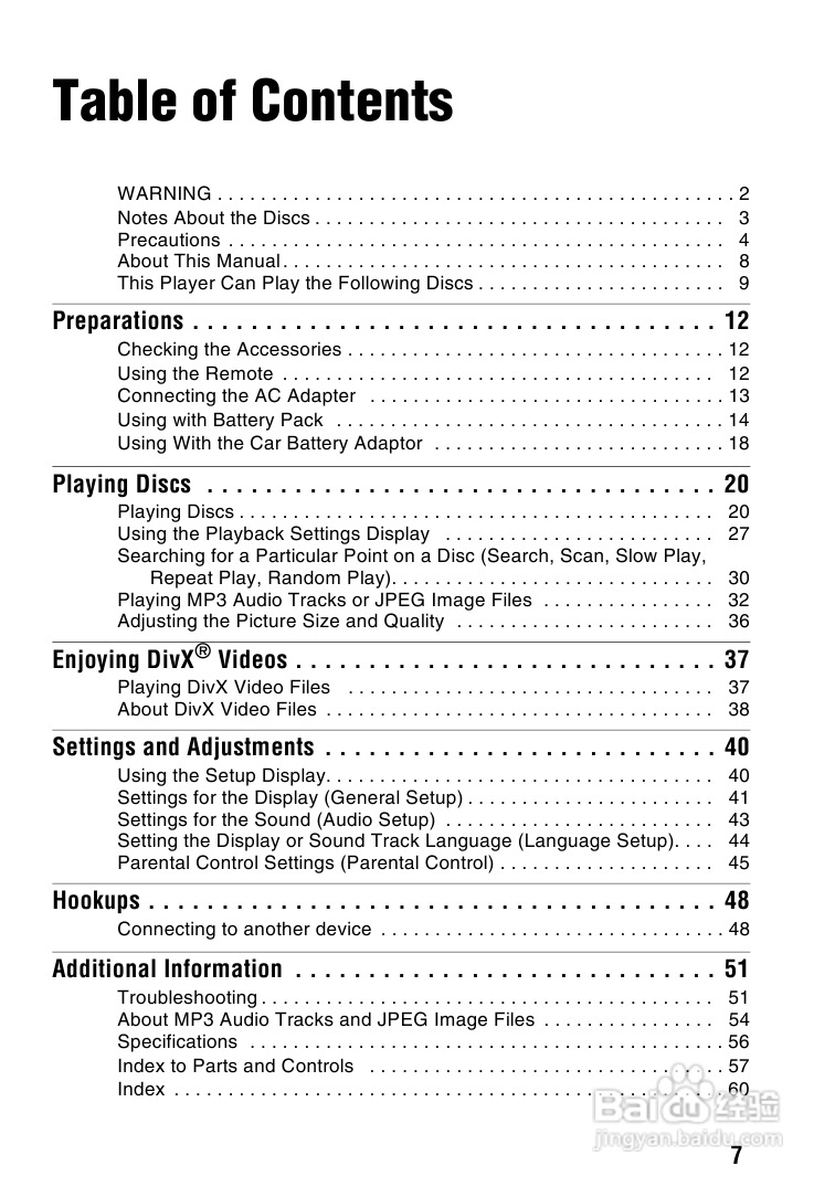 SONY DVP-FX720播放器说明书:[1]