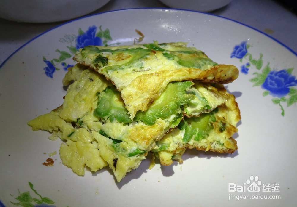 夏季减肥养生----------苦瓜鸡蛋饼