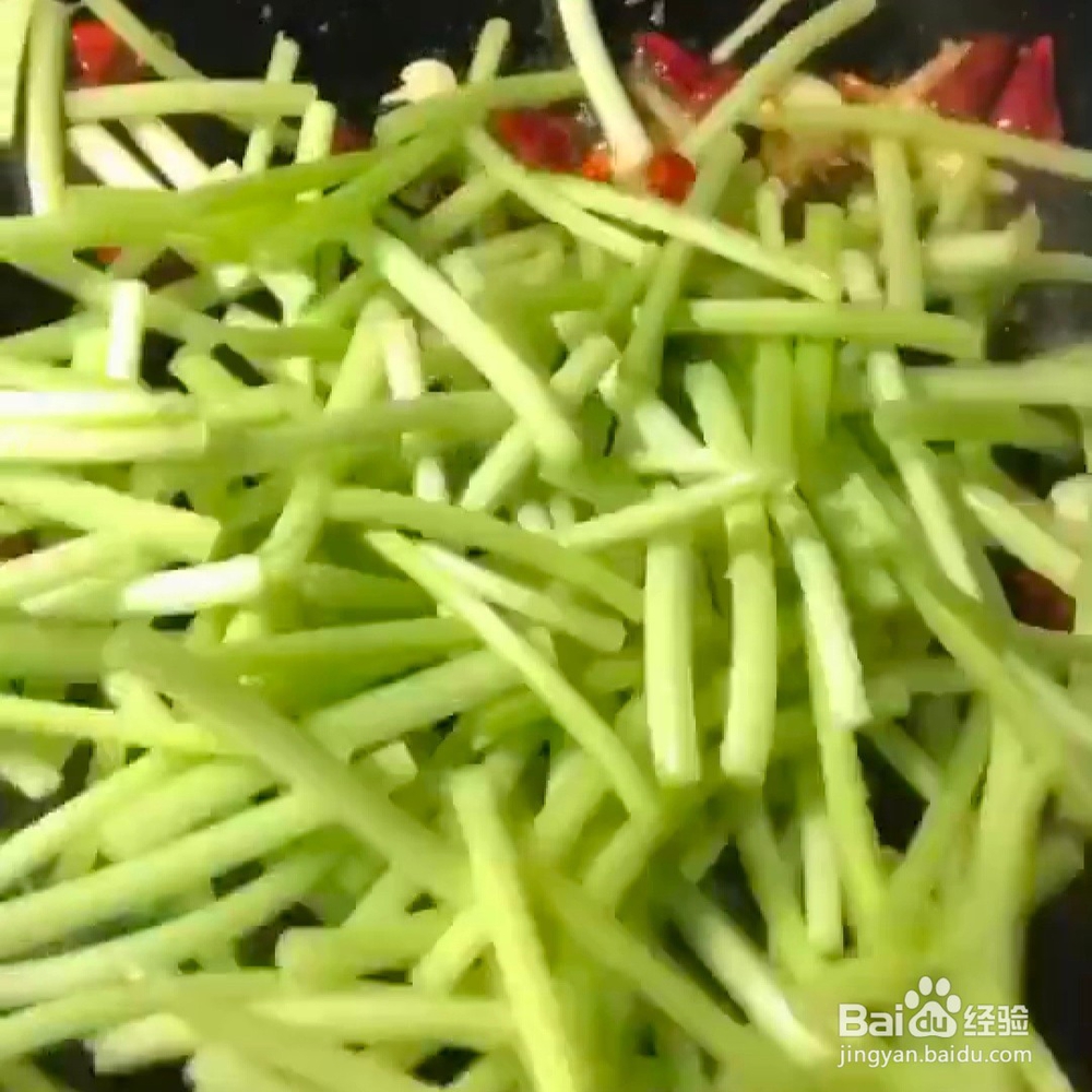 干煸薯梗的做法