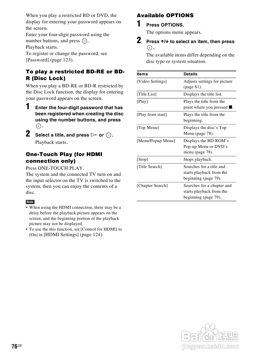 SONY BDV-IS1000蓝光DVD无线环绕家庭影院用户手册:[4]
