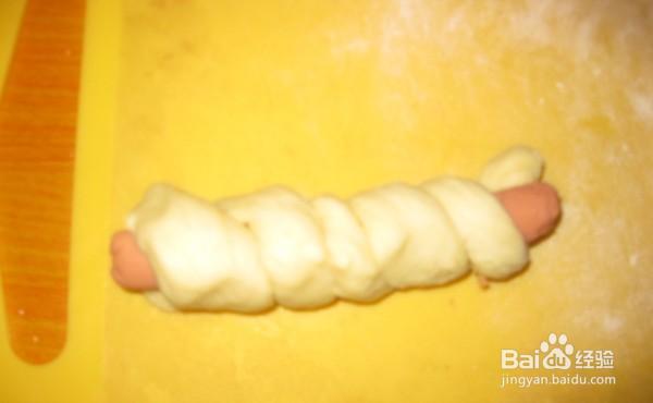 跟着学美味的芝士火腿肠面包