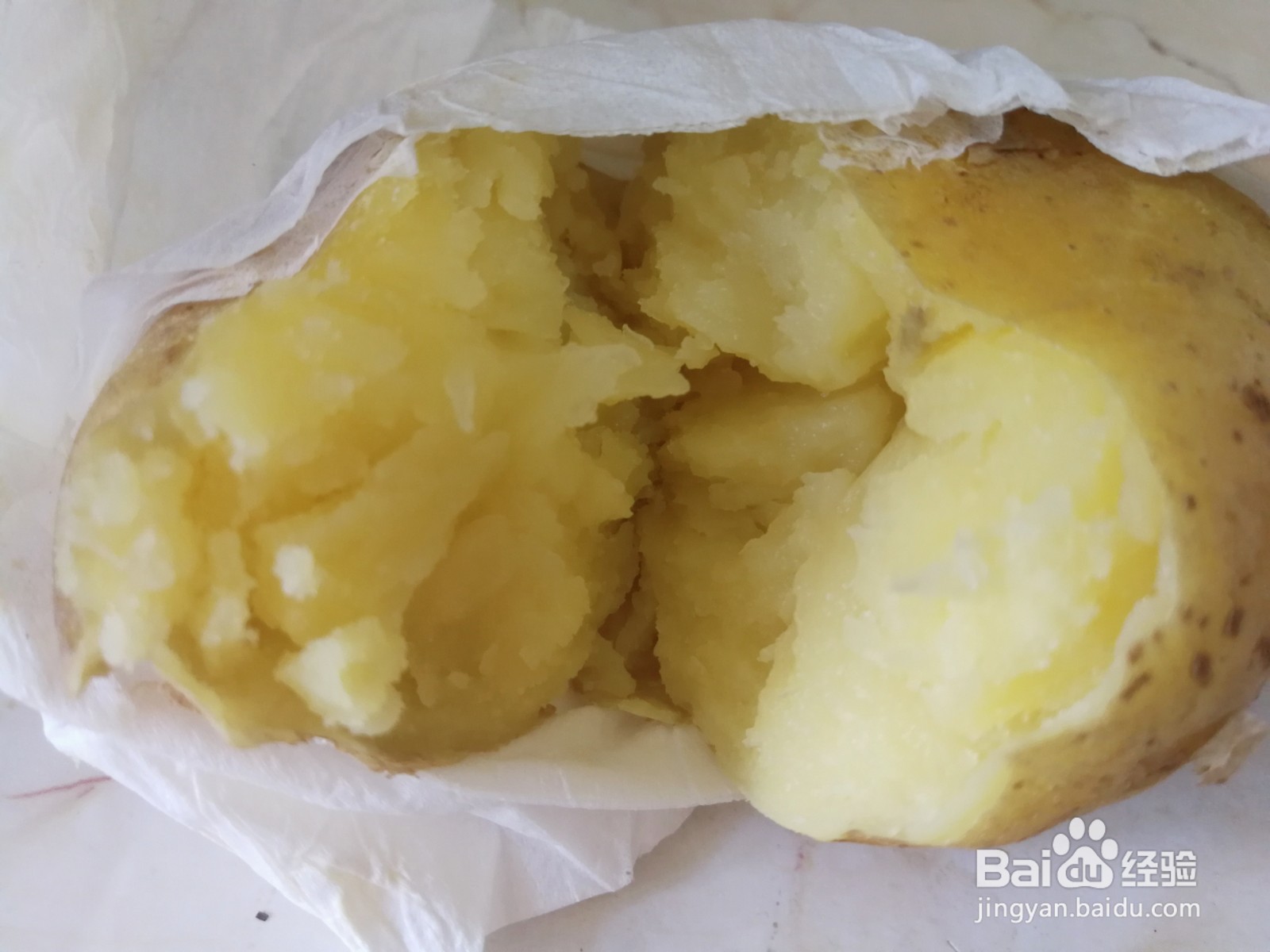 好吃的微波炉烤土豆