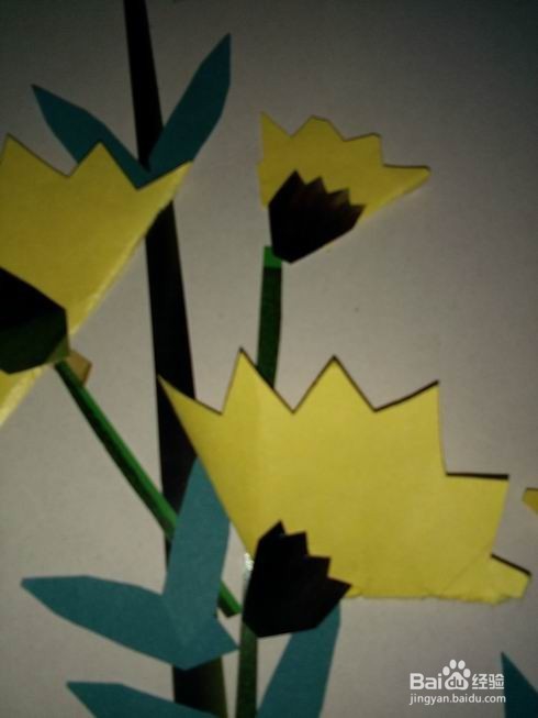 剪纸贴画——送妈妈的康乃馨