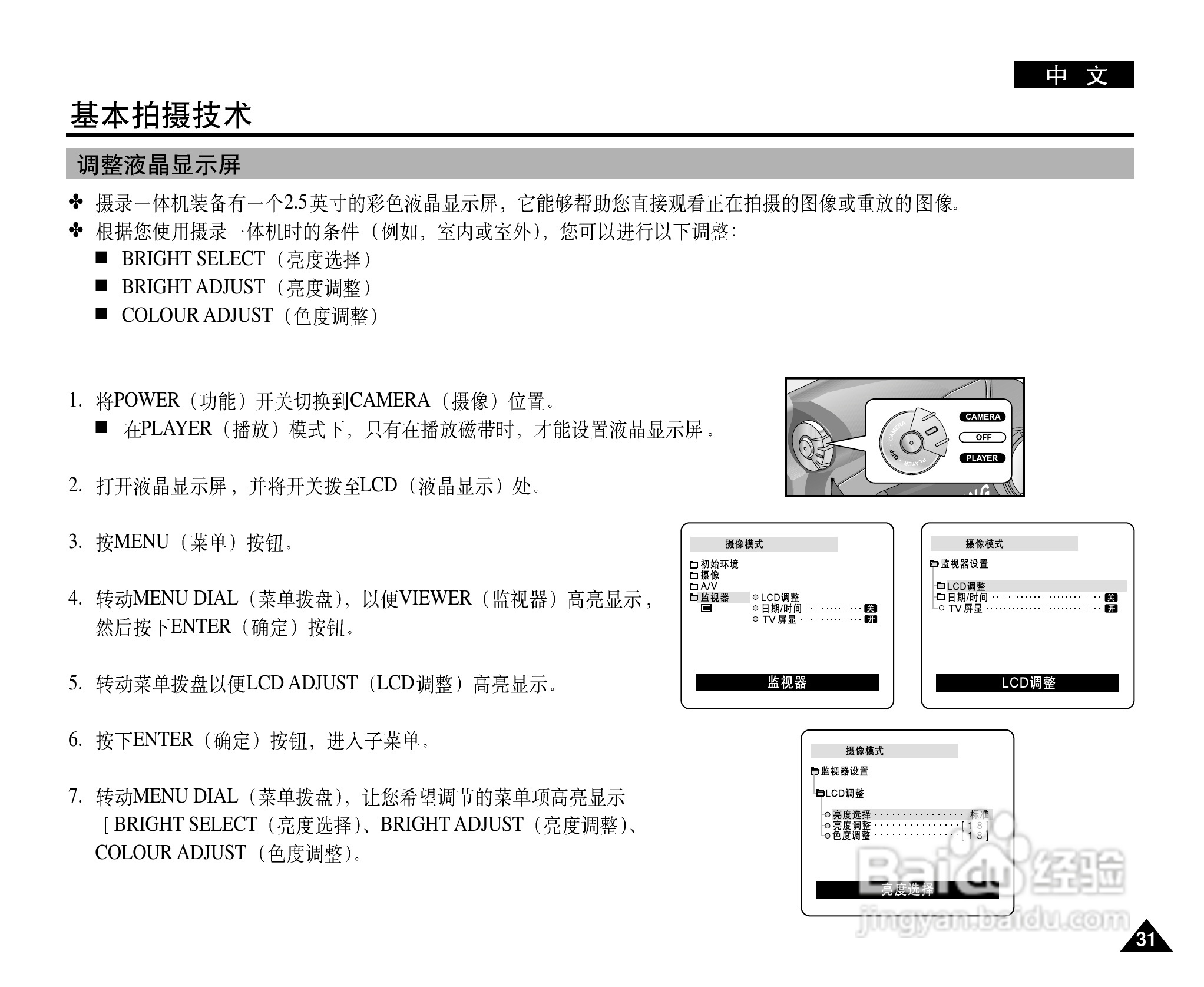 三星VP-D20i数字摄录一体机用户说明书:[4]