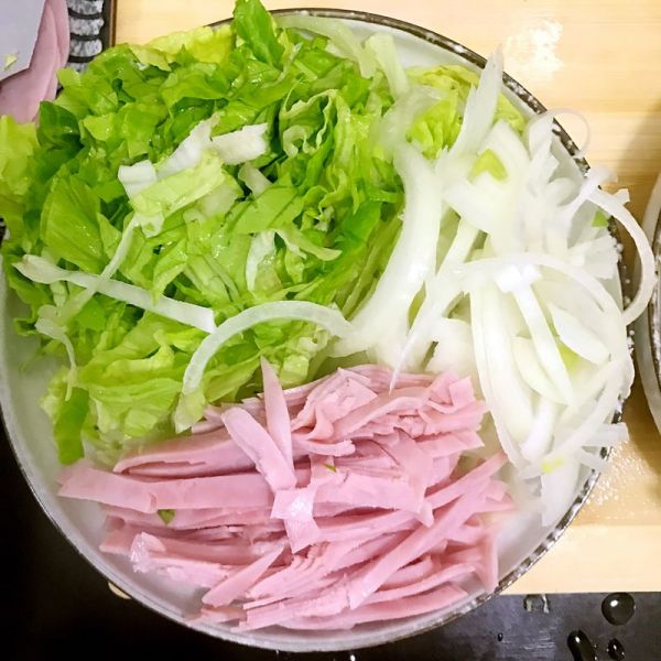 火腿鸡蛋煎土豆