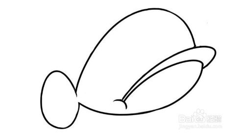 简笔画：钻圈的海豚绘画步骤