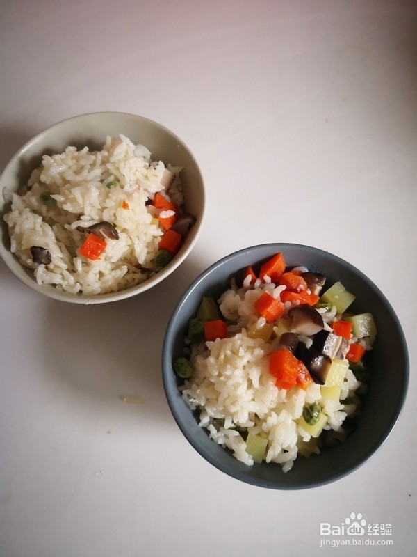 素菜米饭的做法