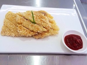 简易炸猪排的制作方法
