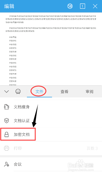 手机WPS怎么关闭文档加密