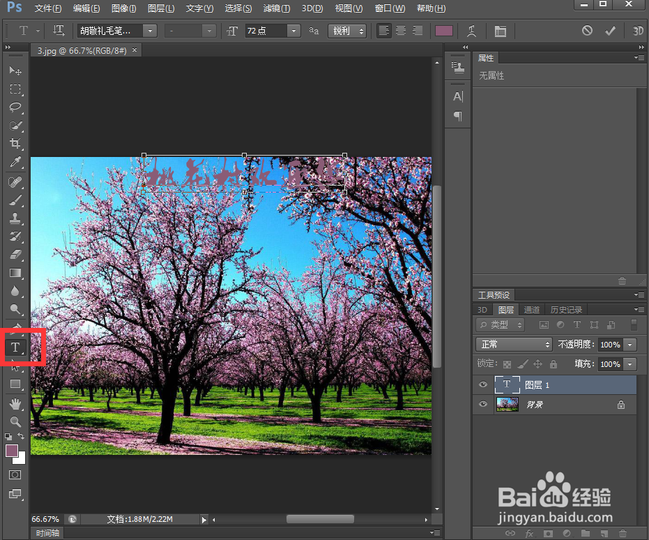 给文字添加描边和图案叠加效果