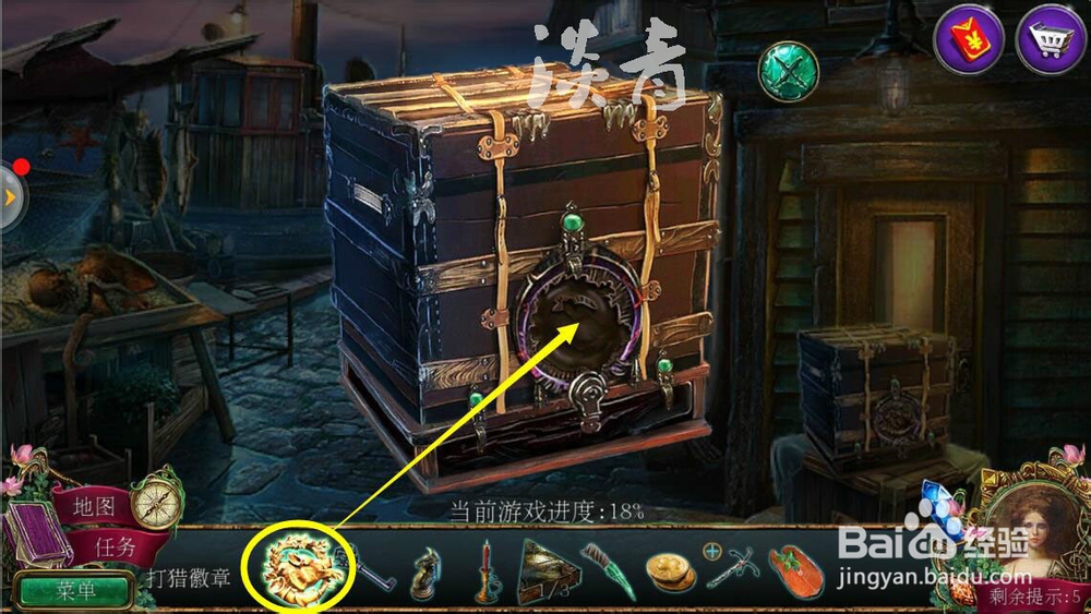 密室逃脱12神庙之旅第7关打开表演车找到拼图片