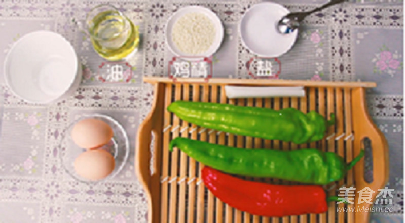 青椒炒鸡蛋的做法