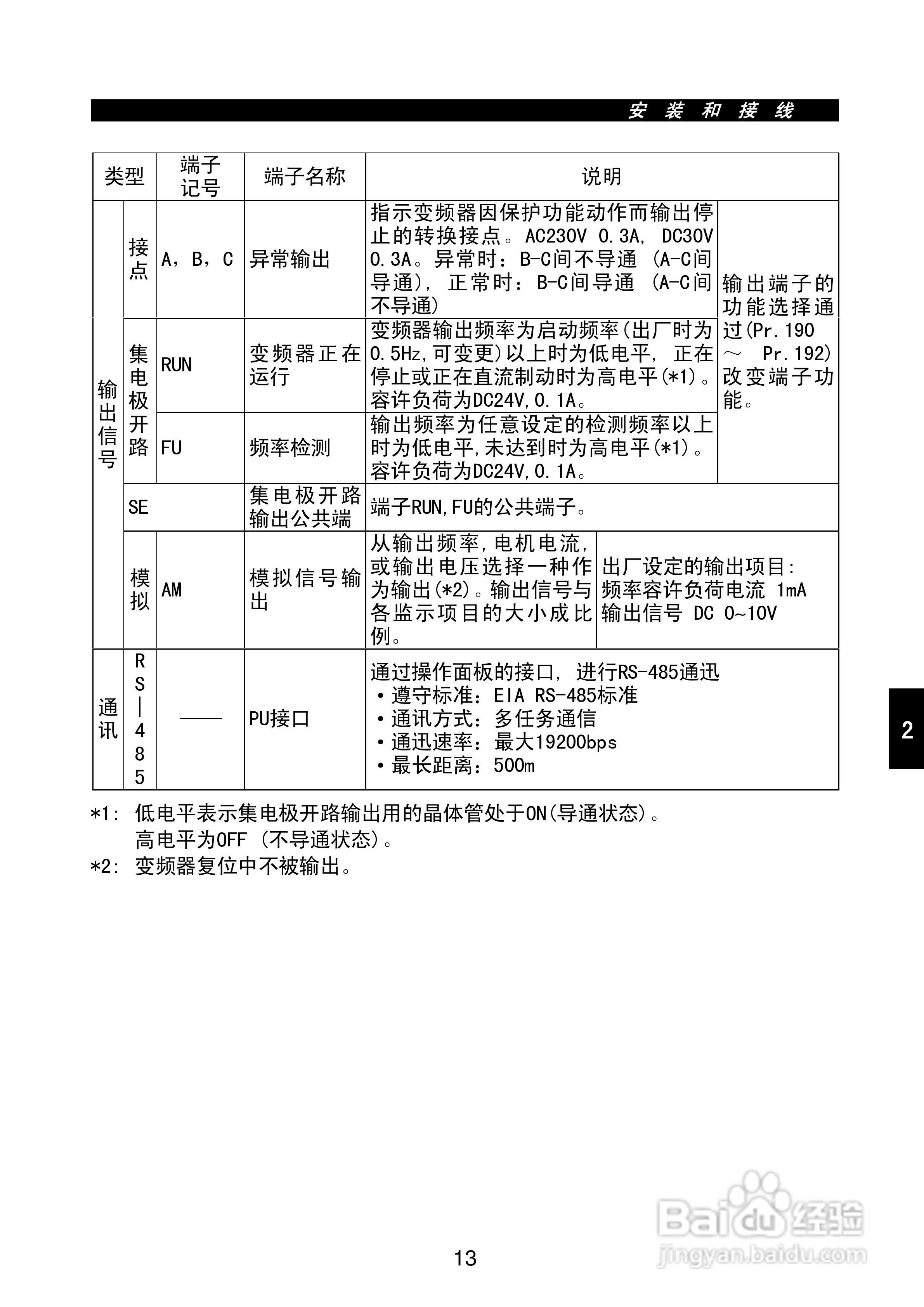 FR-E500系列变频调速器使用手册:[3]