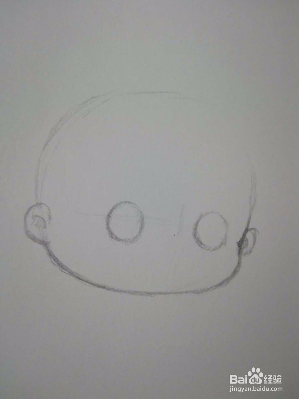 如何画Q版动漫人物头部手绘线稿