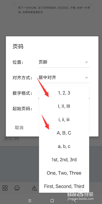 手机WPS文档中怎样添加页码