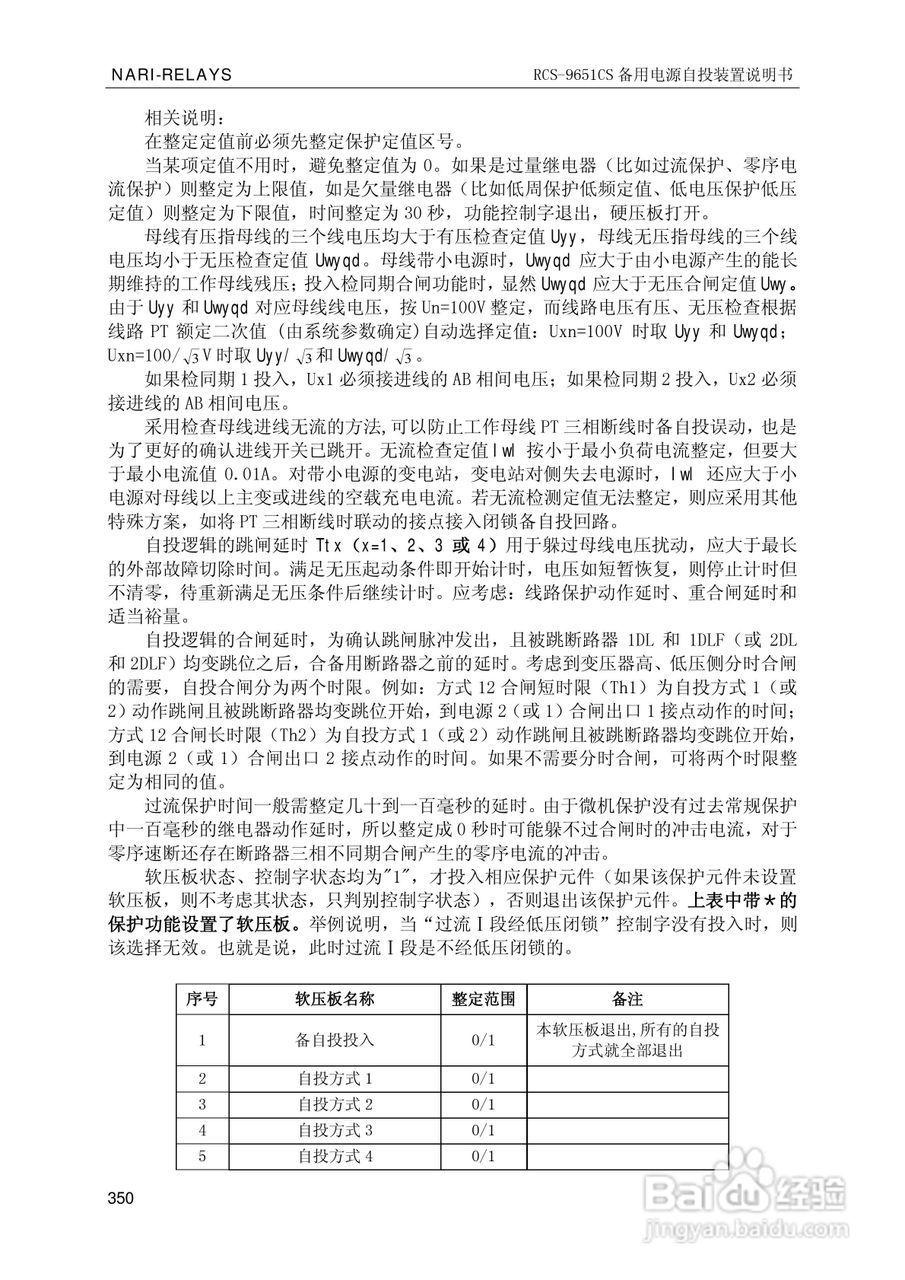 南瑞继保RCS-9681CS变压器后备保护测控装置说明书:[36]