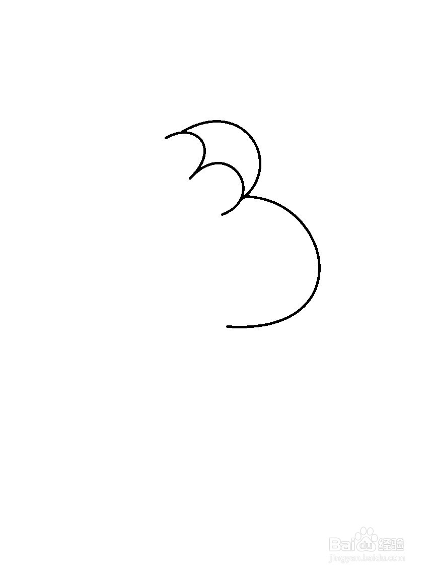 用数字3画猴子的方法