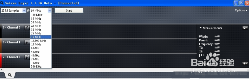 saleae logic使用教程