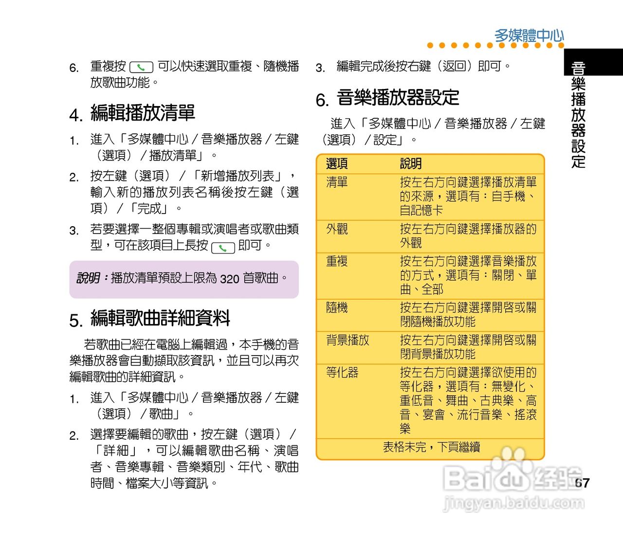 QLAV88手机使用手冊:[7]