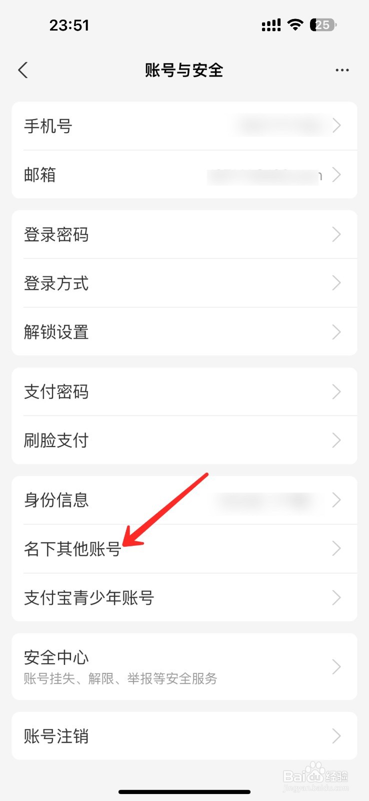 怎么查我名下支付宝有几个账号