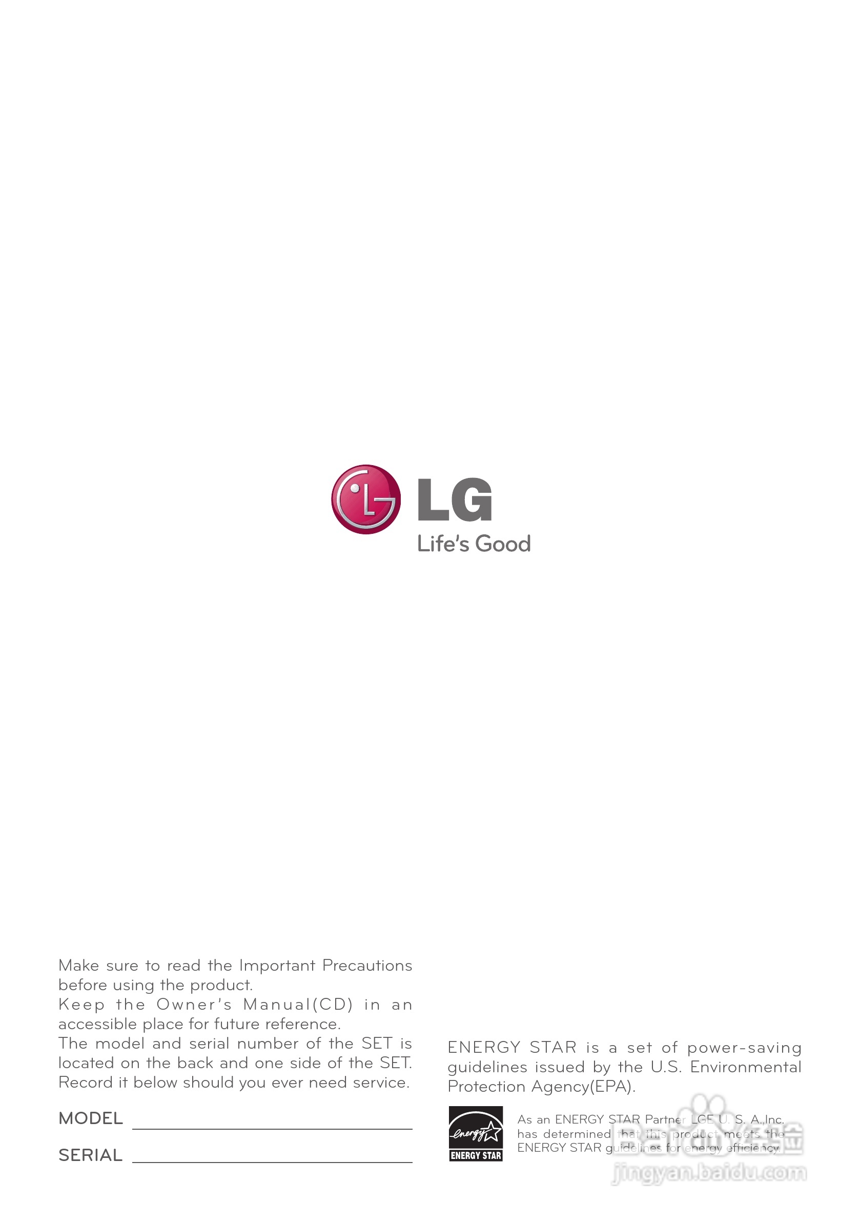 LG E2281TR液晶显示器使用说明书:[4]