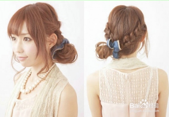 甜美编发丸子头 轻轻松松学会时尚盘发