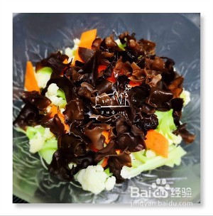 清香可口炝拌有机花菜的做法