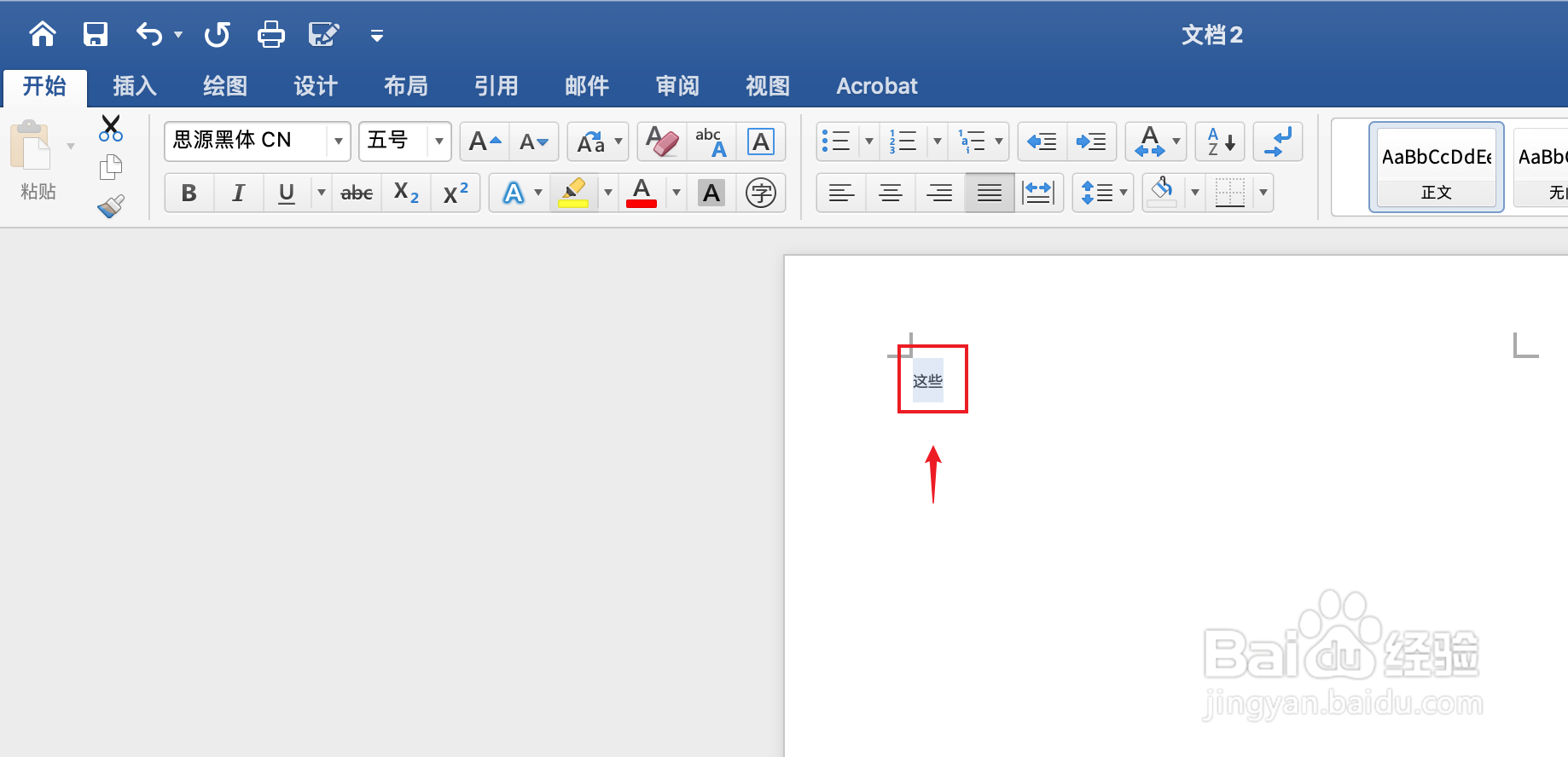 Word如何给文字添加双删除线