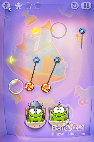 割绳子之时光之旅三星攻略：[2]第一大关6-8关