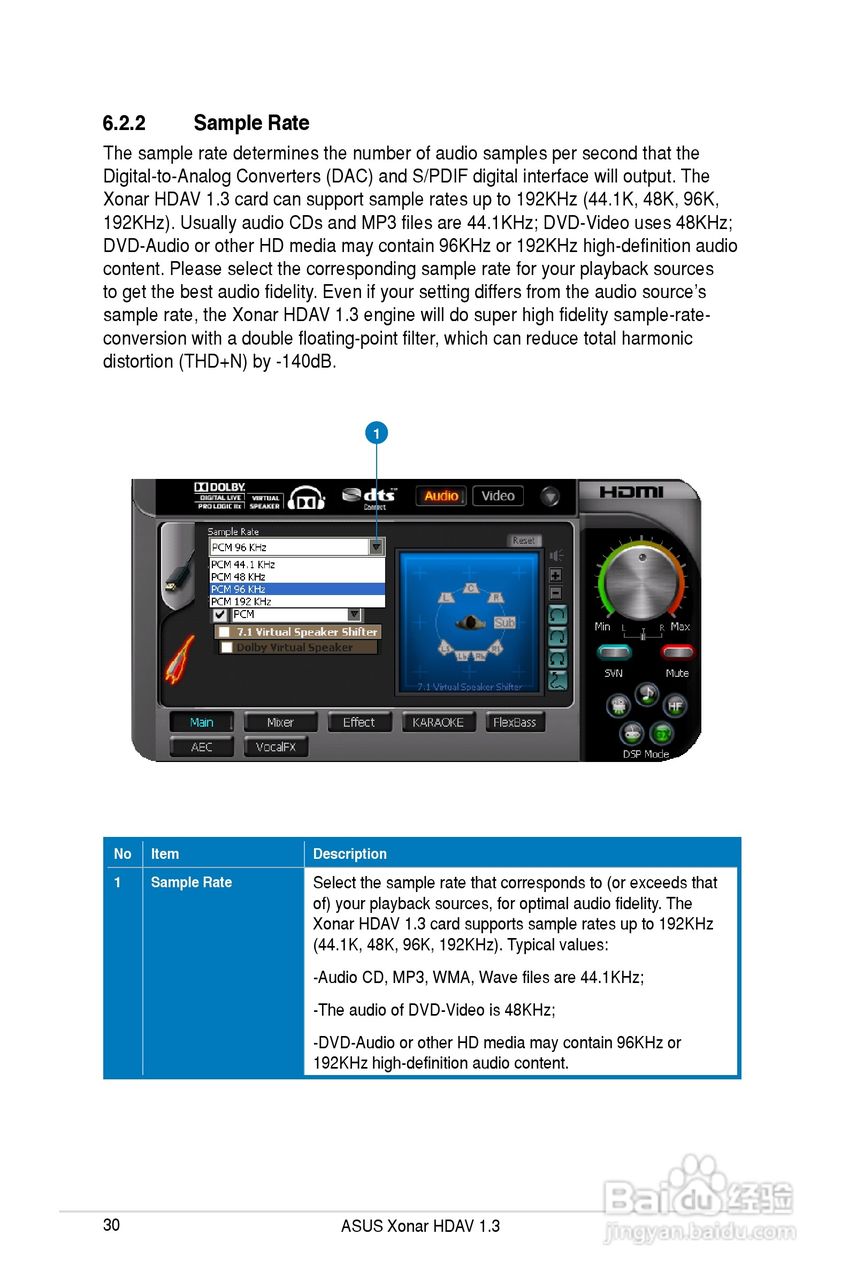 华硕Xonar HDAV1.3Deluxe声卡简体中文版说明书:[4]