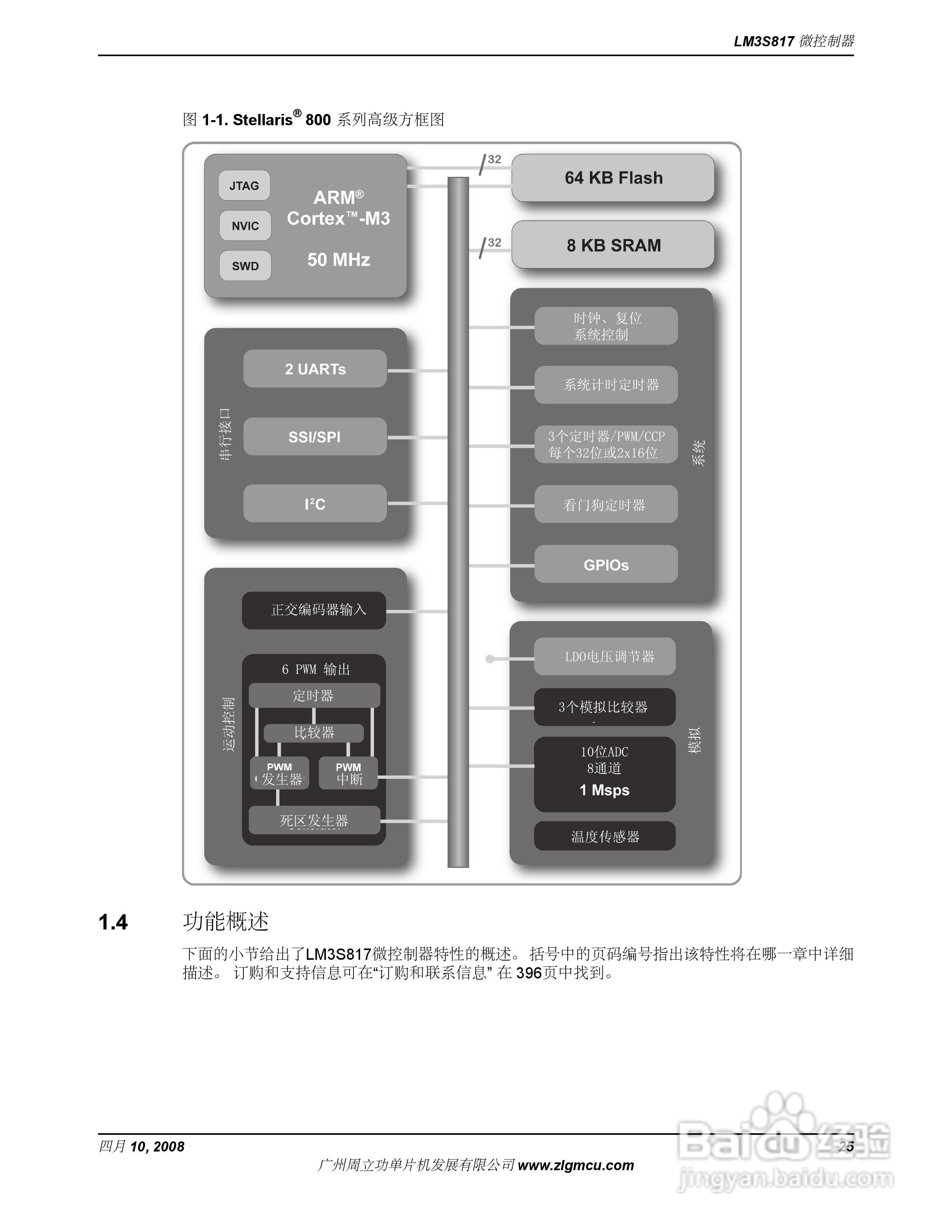 周立功LM3S817微控制器说明书:[3]
