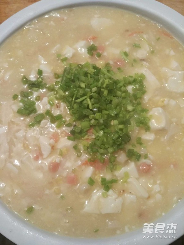 蟹黄豆花的做法